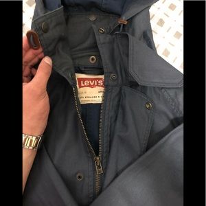 Resin coated Levi’s rain jacket